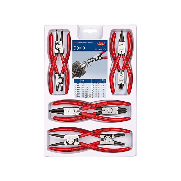00 20 04 V01 Σετ Μυτοτσίμπιδων Ασφαλειών KNIPEX