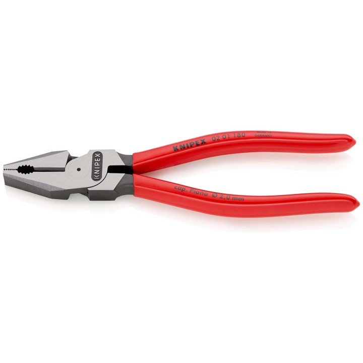 02 01 180 Πένσα Ατσαλοσύρματος με υπομόχλιο KNIPEX
