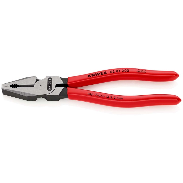 02 01 200 Πένσα Ατσαλοσύρματος με υπομόχλιο KNIPEX
