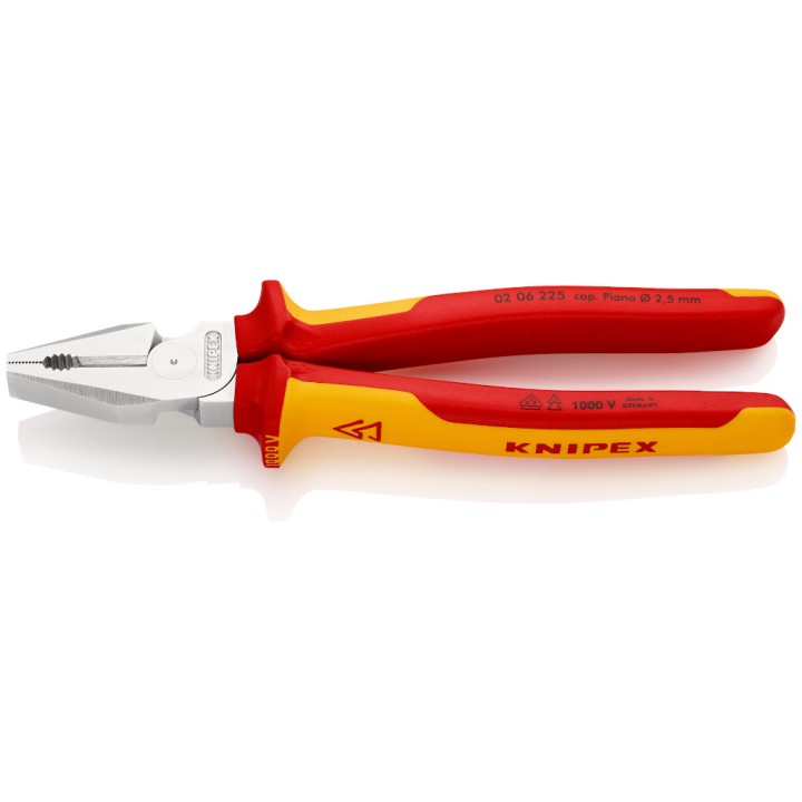 02 06 225 Πένσα Ατσαλοσύρματος με υπομόχλιο KNIPEX