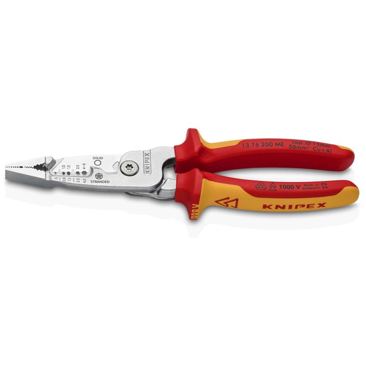 13 76 200 ME Απογυμνωτής καλωδίων μετρικός KNIPEX