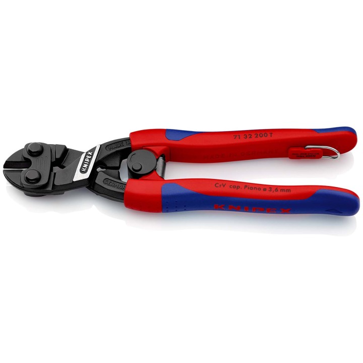 71 32 200 T CoBolt® Συμπαγής κόφτης πείρων, λυγισμένος με δακτύλιο στερέωσης KNIPEX