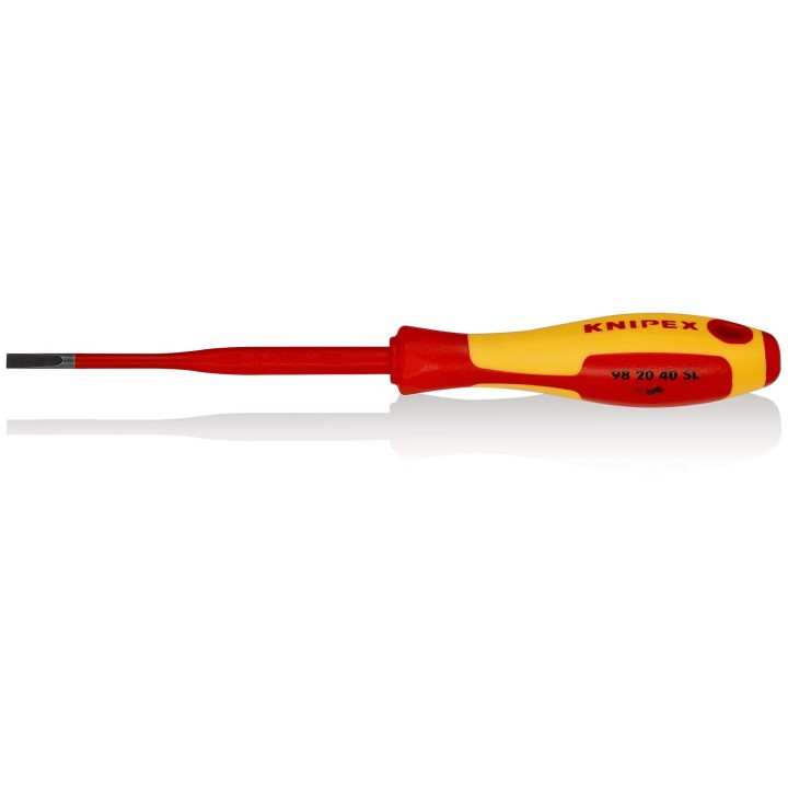 98 20 40 SL Κατσαβίδι (Slim) για βίδες απλής εγκοπής KNIPEX