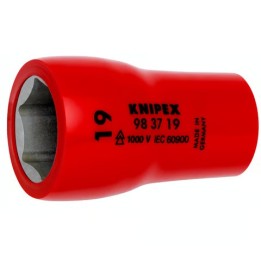 98 37 19 Καρυδάκι Εξάγωνο 3/8" , 19 mm KNIPEX