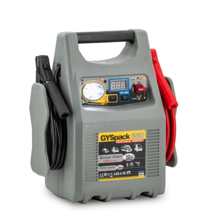 GYS GYSPACK 660 – Εκκινητής μπαταρίας (booster) 12V 1900A, 28Ah