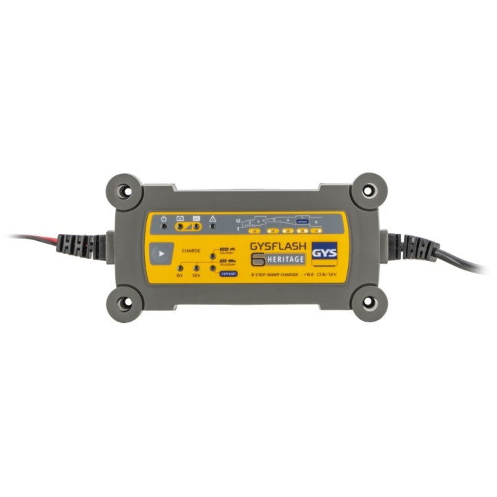 GYS GYSFLASH 6 HERITAGE – Αυτόματος φορτιστής μπαταριών 6/12V 0,8/6A για κλασικά οχήματα