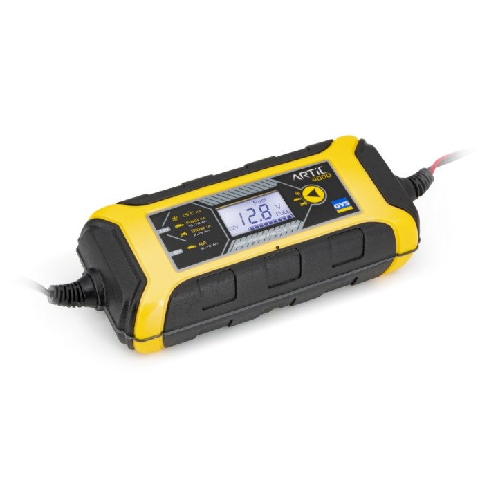 GYS ARTIC 4000 (φις UK) – Φορτιστής μπαταριών inverter 6/12V 4A με λειτουργία ελέγχου, IP65