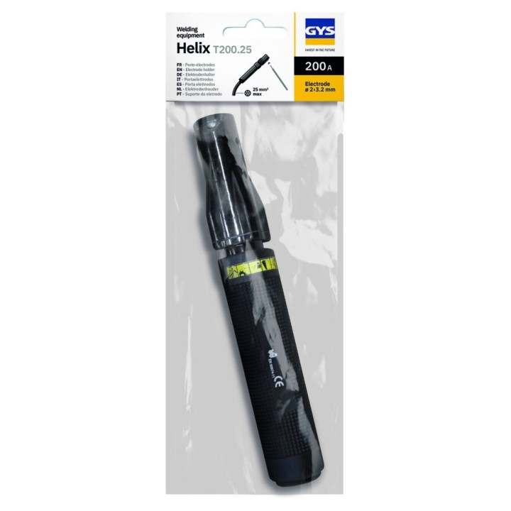 GYS HELIX T200.25 – Τσιμπίδα ηλεκτροδίου 200A, καλώδιο έως 25mm²