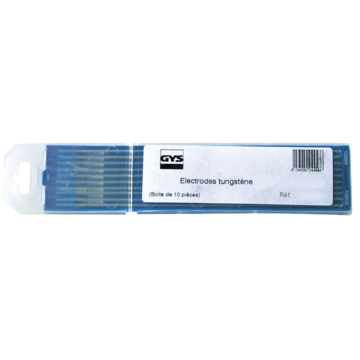 10 ηλεκτρόδια 150mm - Βολφράμιο WR2 - Τυρκουάζ : για AC/DC - Ø 2.0 mm