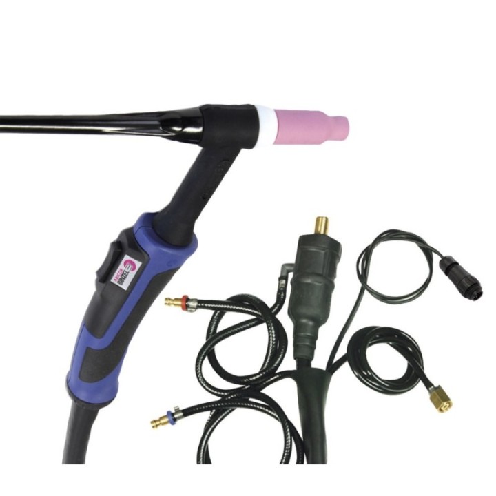 Τσιμπίδα TIG GRIP SR18DB - Διπλό Κουμπί - 4M - Υδρόψυκτη - CONNEC 35/5