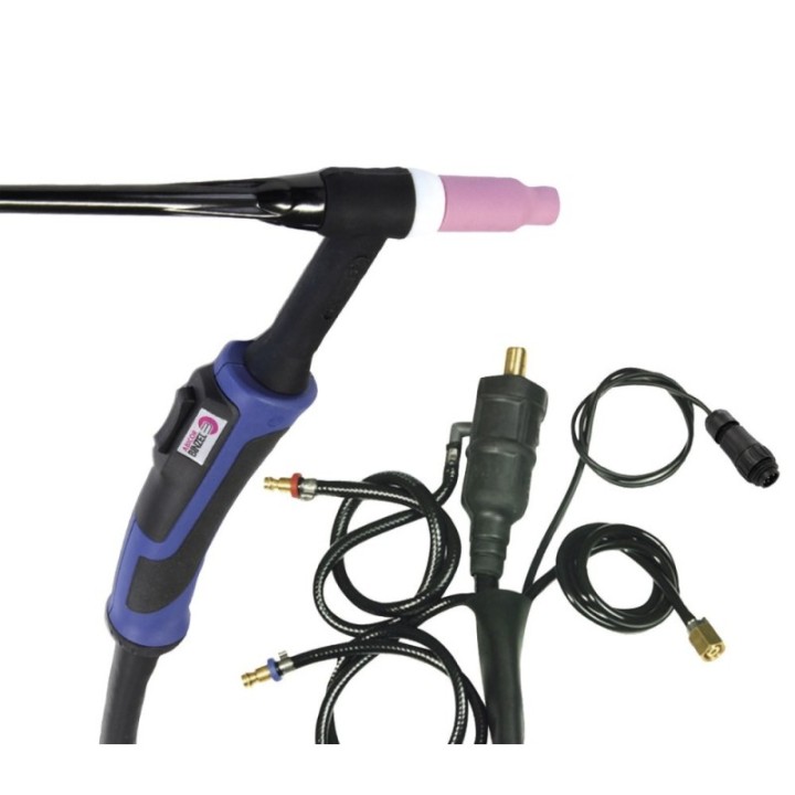 Τσιμπίδα TIG GRIP SR20DB - διπλό κουμπί - 8M - υδρόψυκτη - CONNEC 35-5