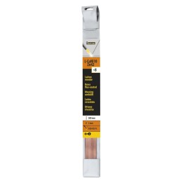8 βέργες σκληρής συγκόλλησης FLUX με επένδυση BRASS Ø 2mm - L. 500mm /