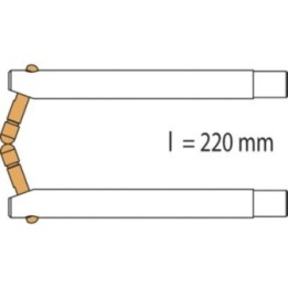 GYS PX3 – Βραχίονες χαλκού Ø 23 mm για PORTASPOT 230