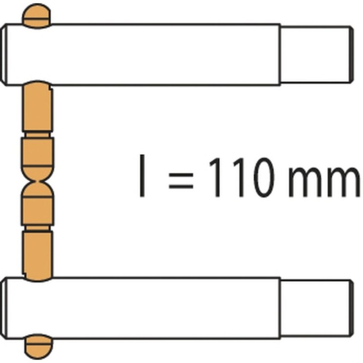 GYS PX1 – Βραχίονες χαλκού Ø 23 mm για PORTASPOT 230