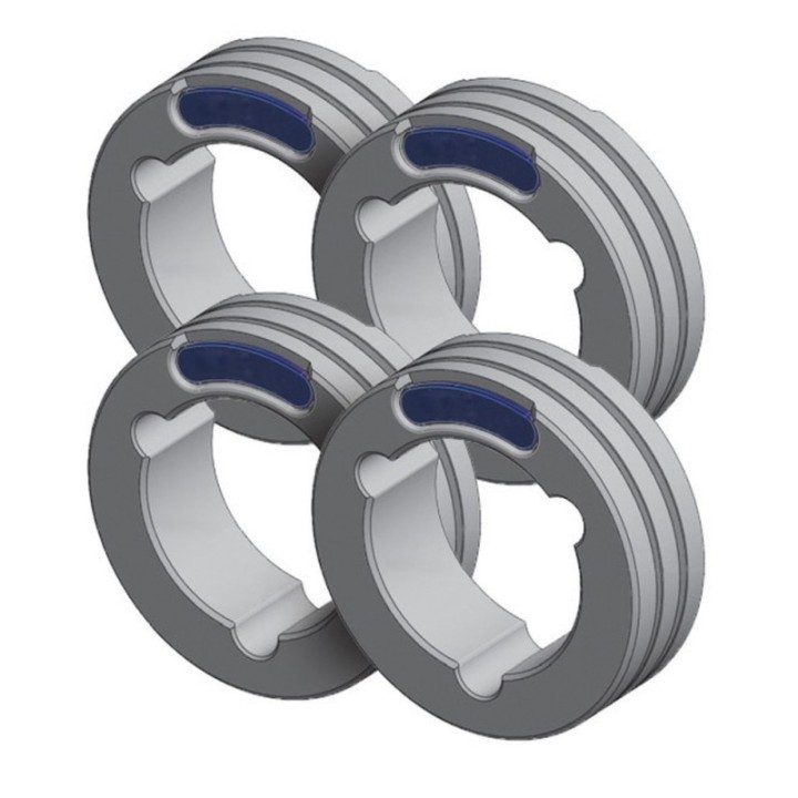 Αξεσουάρ Συγκόλλησης GYS ΣΕΤ OF 4 TWIN DRIVE ROLLS - ALU ø0.8/1.0 (blu