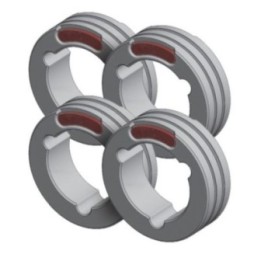 GYS – Ράουλα τύπου F για αλουμίνιο Ø 1,0/1,2 mm (4 τεμ.)