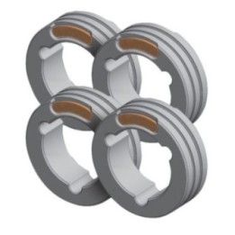 Αξεσουάρ Συγκόλλησης GYS ΣΕΤ OF 4 TWIN DRIVE ROLLS - ALU ø1.2/1.6 (ora