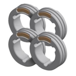 GYS – Ράουλο τύπου F για σύρμα με πυρήνα (TWIN) Ø 1,4/2,0 mm (4 τεμ.)