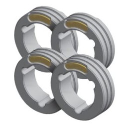 Αξεσουάρ Συγκόλλησης GYS ΣΕΤ OF 4 TWIN DRIVE ROLLS - STEEL CORED Σύρμα