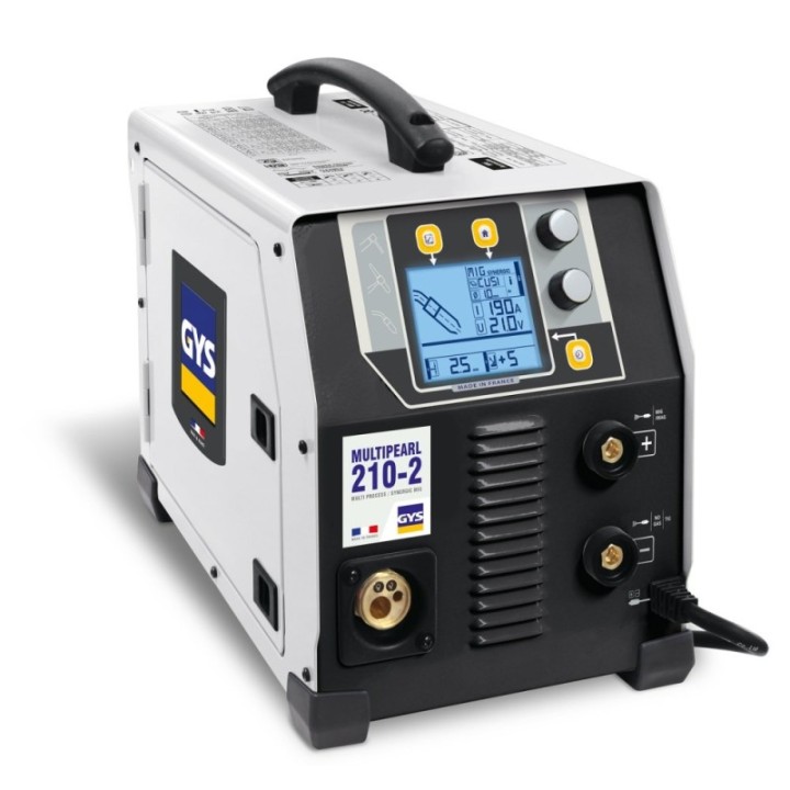 GYS MULTIPEARL 210-2 – Ηλεκτροκόλληση Inverter συνεργική 4 σε 1 MIG/MMA/TIG 200A, 110–230V, PFC