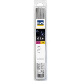 GYS – Βέργες συγκόλλησης TIG τιτανίου T40 ERTi-2 Ø1,6 mm, μήκος 33 cm, 83 τεμ.
