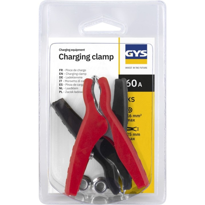 Μπαταρίας Αξεσουάρ GYS CHARGING CLAMPS 60A-XS (PAIR) - Blister / 07187