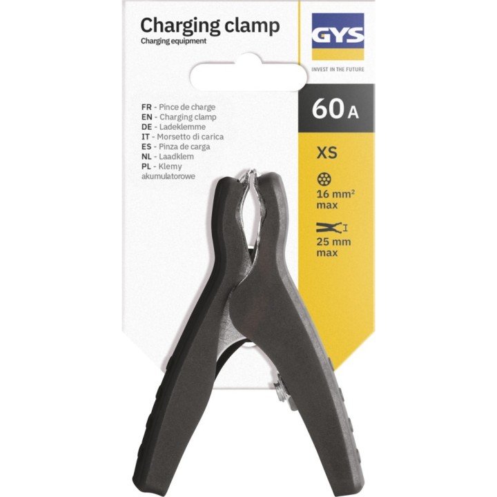 GYS – Τσιμπίδα μπαταρίας 60 A μονωμένη, μαύρη, compact