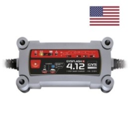 GYS GYSFLASH 4.12S – Αυτόματος φορτιστής μπαταριών 12V 0,8/4A, 110V (φις ΗΠΑ)
