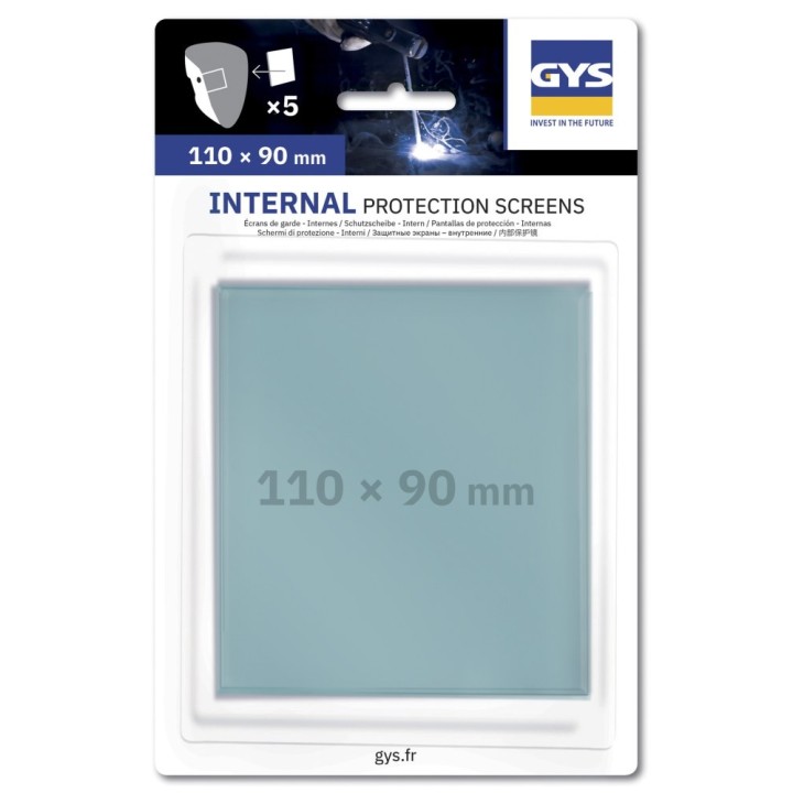 Αξεσουάρ Συγκόλλησης GYS 5 INT. SCREENS 110 x 90 - FLIP-FLAP 0/11 / 76