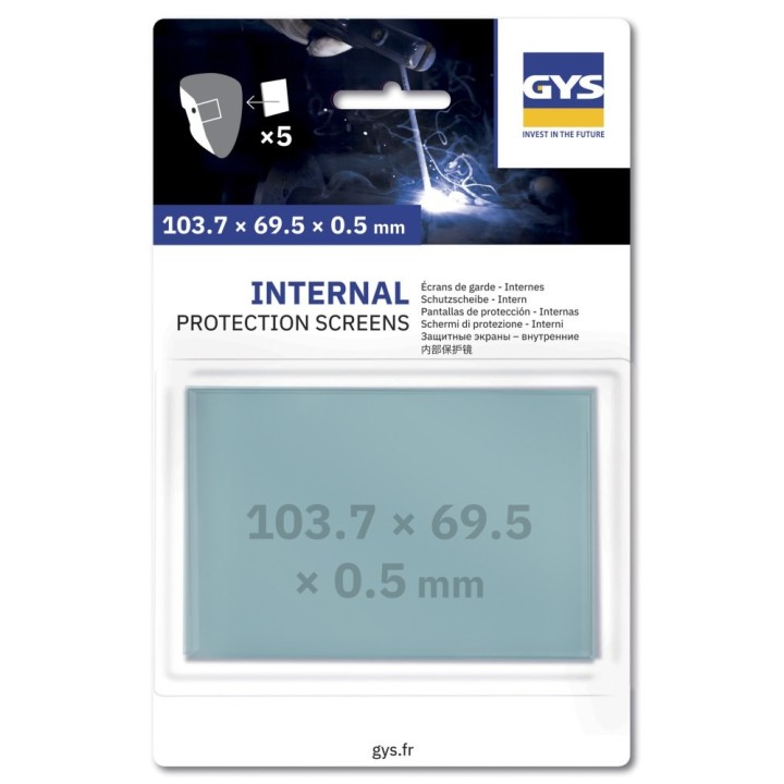 Αξεσουάρ Συγκόλλησης GYS 5 INT. SCREENS 103.7 x 69.5 x 0.5 - ERGOTECH+