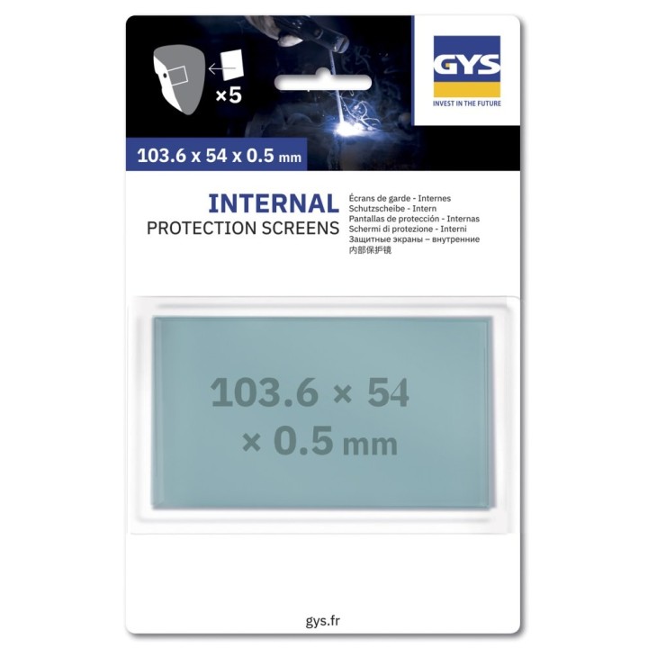 Αξεσουάρ Συγκόλλησης GYS 5 INT. SCREENS 103.6 x 54 x 0.5 - PROMAX / FI