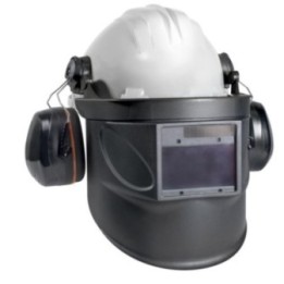 GYS HARD HAT – Κράνος με ωτοασπίδες και αυτόματη μάσκα ηλεκτροσυγκόλλησης DIN 5-13