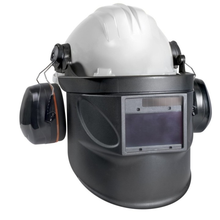 GYS HARD HAT – Κράνος με ωτοασπίδες και αυτόματη μάσκα ηλεκτροσυγκόλλησης DIN 5-13