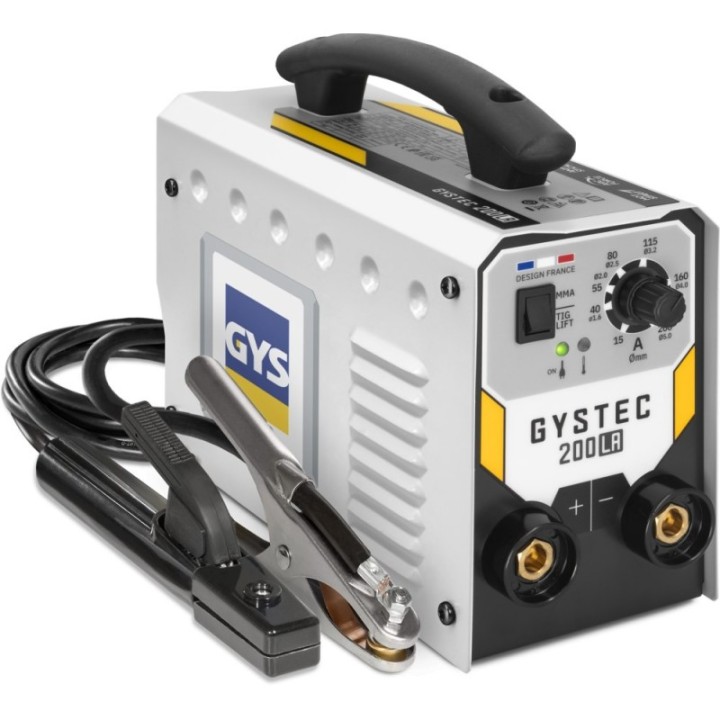 GYS GYSTEC 200 LA – Ηλεκτροκόλληση Inverter MMA/TIG Lift 200A, 230V, με βαλίτσα και καλώδια 3 m