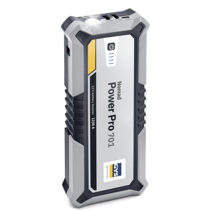 GYS NOMAD POWER PRO 701 – Εκκινητής λιθίου 12V 1250A με power bank και φακό