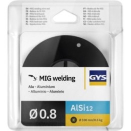 Γυμνό καρούλι σύρματος - Ø 100 mmm - Ø 0.8 0.5kg - Al Si 12 / GYS
