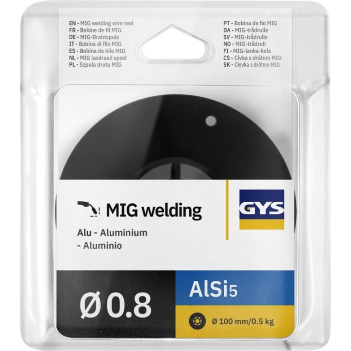 GYS – Σύρμα αλουμινίου AlSi5 Ø 0,8 mm, καρούλι 100 mm 0,5 kg