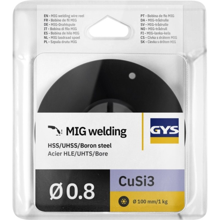Kαρούλι σύρματος CUSI 3 Ø 0.8 - 1KG / GYS