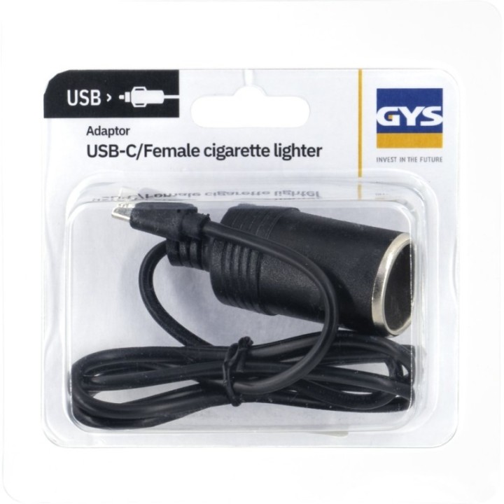 Φορτιστής Αξεσουάρ GYS USB-C Καλώδιο / FEMALE CIGARETTE LIGHTER / 0912