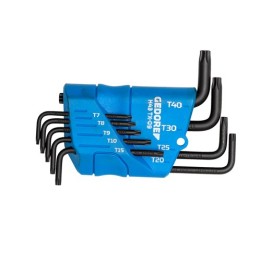 H 43 TX-09 Συλλογή γωνιακών κλειδιών TORX T7-T40, 9 GEDORE | PAM