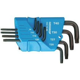H 43 TX-08 Συλλογή γωνιακών κλειδιών TORX T10-T45, 8 τεμάχια GEDORE |