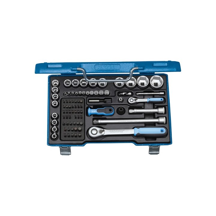 19 V20U-20 Συλλογή από καρυδάκια 1/4″+1/2″ 81 τμχ GEDORE | PAM