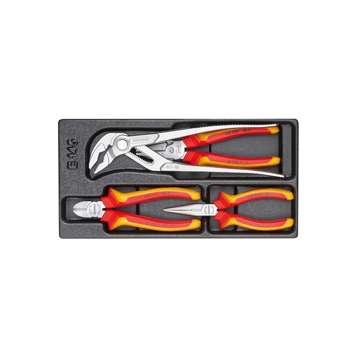 1500 ES-VDE 145 Σετ πένσες VDE σε μονάδα εργαλείων GEDORE | PAM