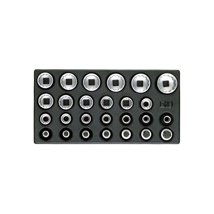 1500 ES-D 19 Συλλογή από καρυδάκια 1/2″, προφίλ UD, σε μονάδα εργαλείων 1/3 ES GEDORE | PAM