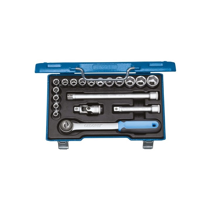 19 JMU-3 Συλλογή από καρυδάκια 1/2″ 19 τμχ. εξαγ. 8-24 mm GEDORE | PAM