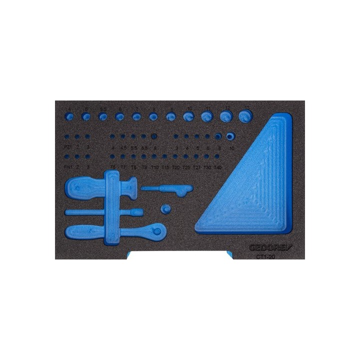 EI-1100 CT1-20 Αφρώδες ένθετο 1/2 L-BOXX 136, κενό GEDORE | PAM
