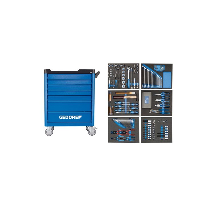 GEDORE Tool trolley με assortment WSL-L-TS-190 | PAM