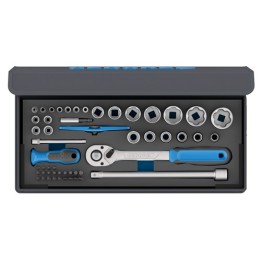TC 19-20-MU-10 Συλλογή καρυδάκια 1/4″-1/2″ σε υφασμάτινη τσάντα 52 τμχ GEDORE | PAM