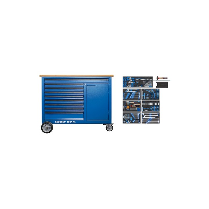 GEDORE Mobile workbench με tool assortment 1504 XL-S-306 | PAM