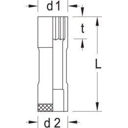 D 19 L 10 Καρυδάκι 1/2″, μακρύ 10 mm GEDORE | PAM